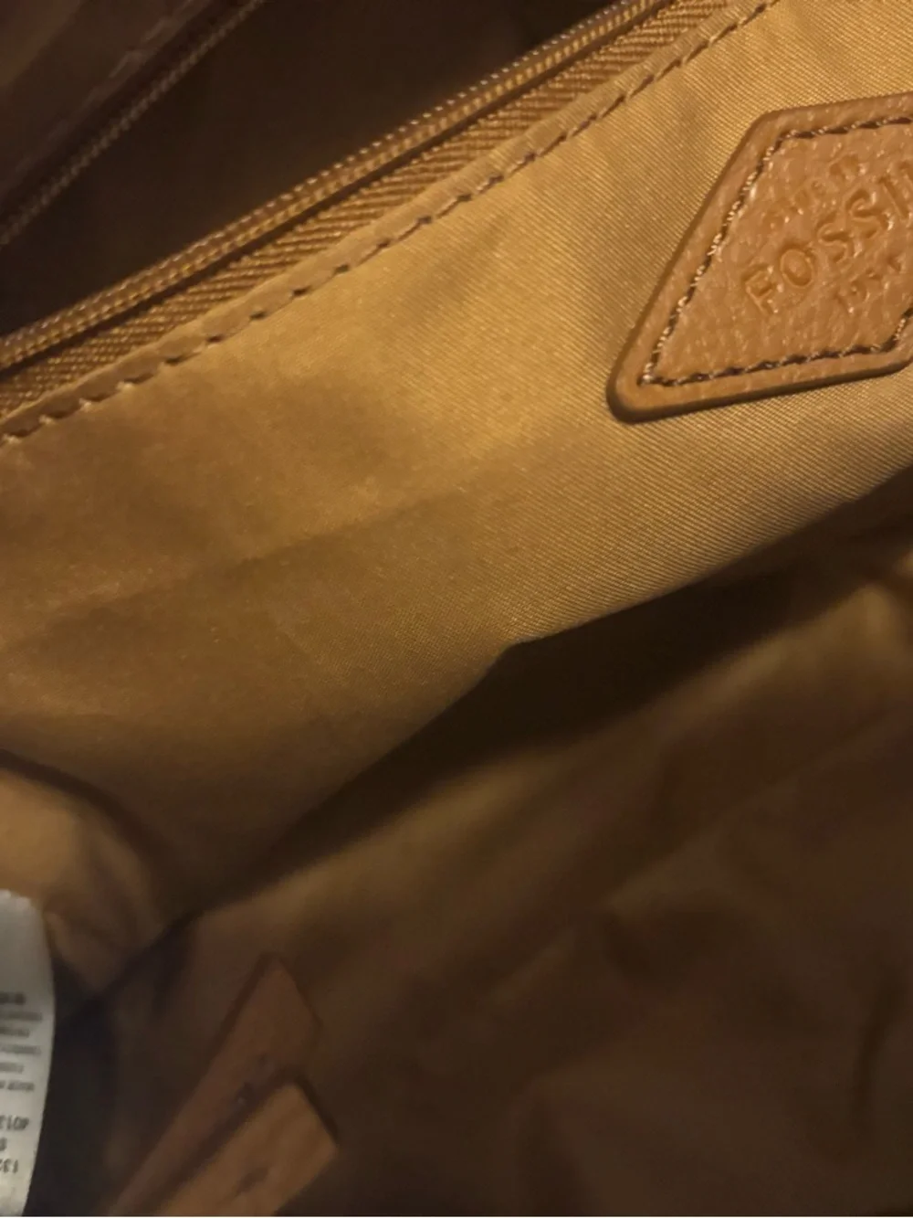 Fossil Sydney tan leather satchel Excellent